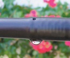 Round drip irrigation pipe